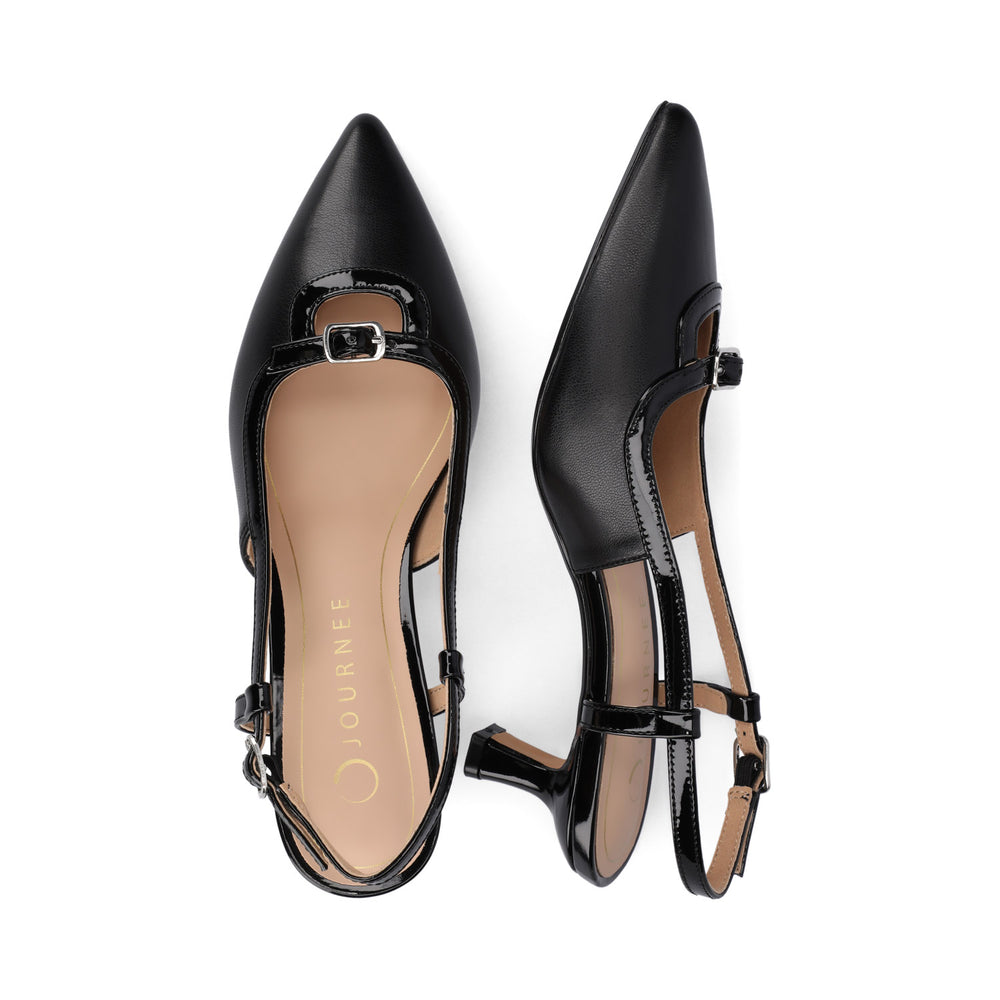 PADMA KITTEN HEELS IN FAUX LEATHER