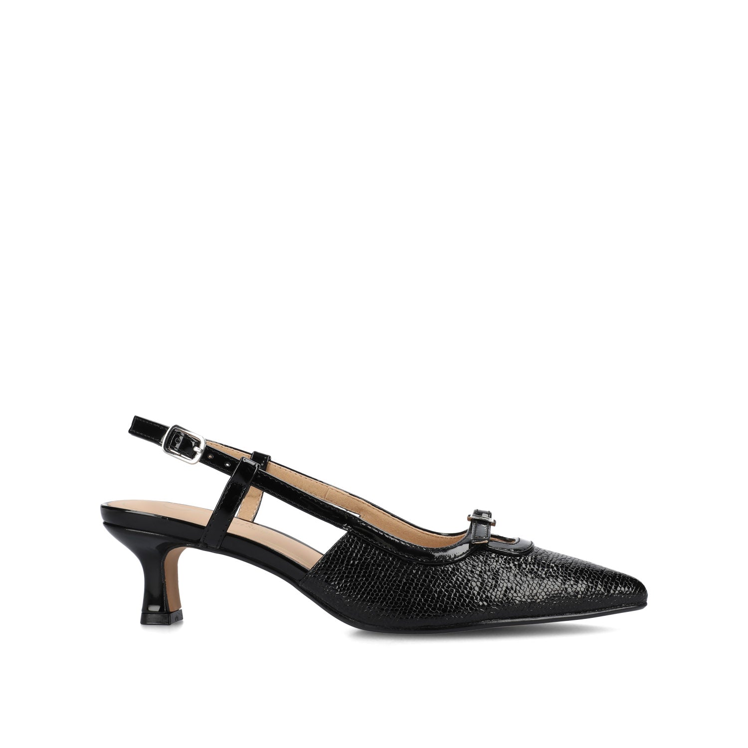 PADMA KITTEN HEELS IN FAUX LEATHER