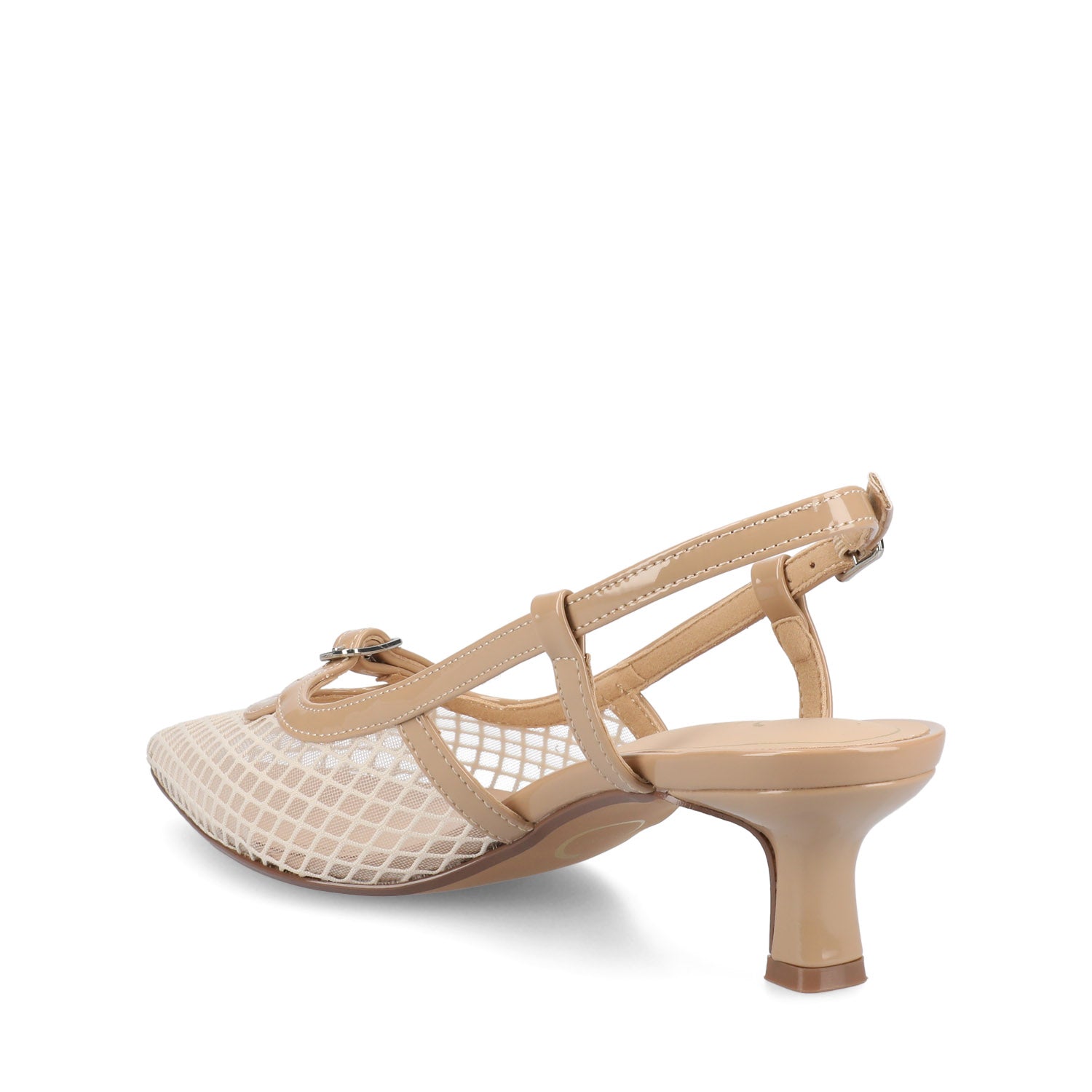 PADMA SLING BACK PUMPS IN MESH - Nude Mesh
