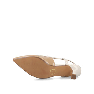 PADMA KITTEN HEELS IN VEGAN LEATHER - Nude Patent