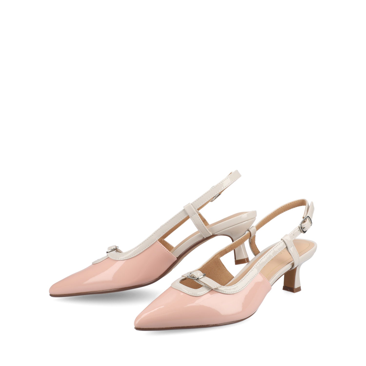 PADMA KITTEN HEELS IN VEGAN LEATHER - Pink Patent