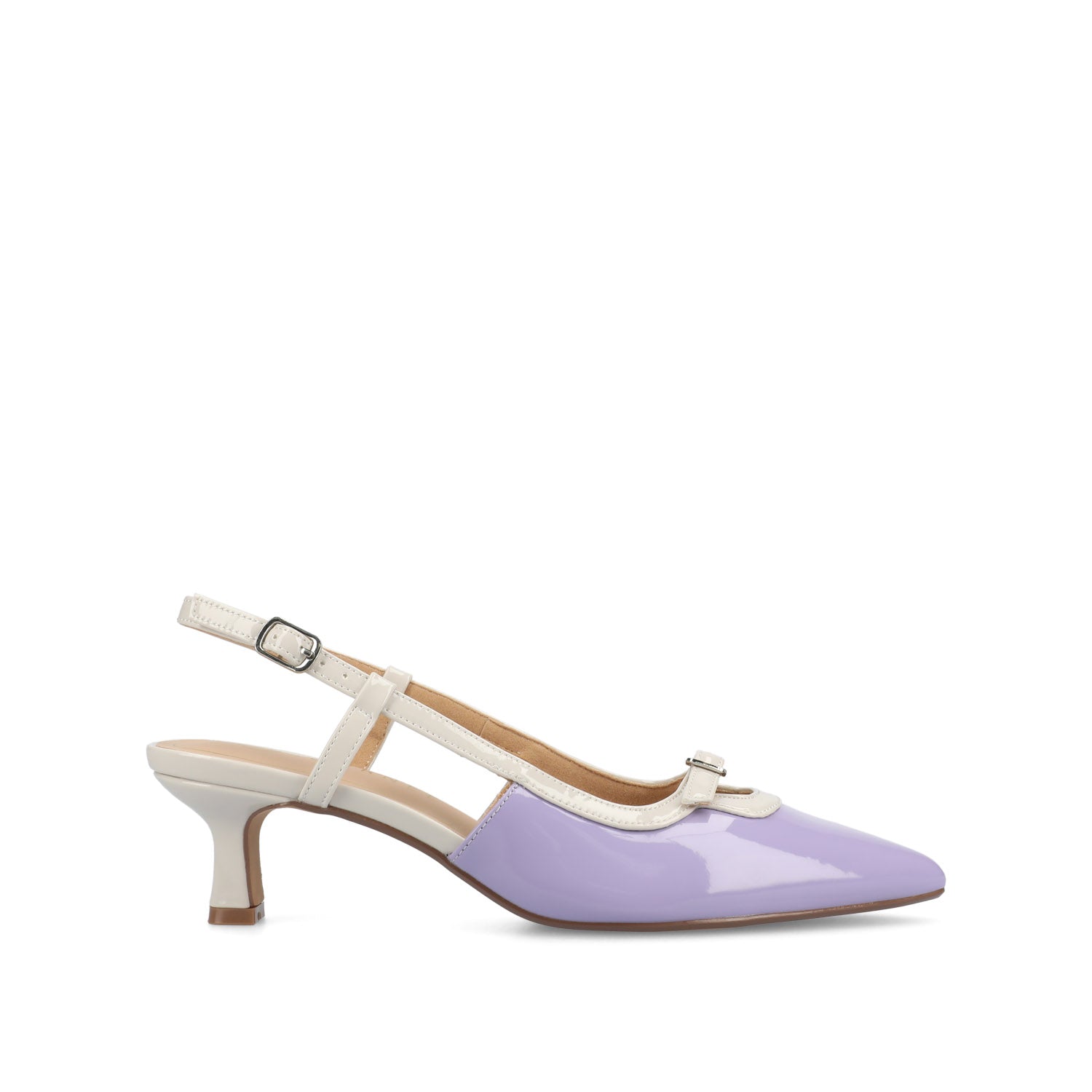 PADMA KITTEN HEELS IN VEGAN LEATHER - Lilac Patent