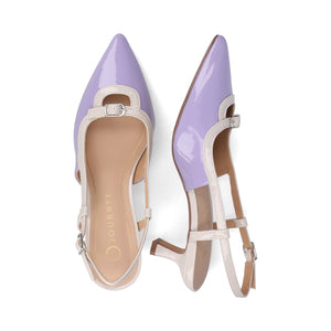 PADMA KITTEN HEELS IN WIDE - Lilac Patent