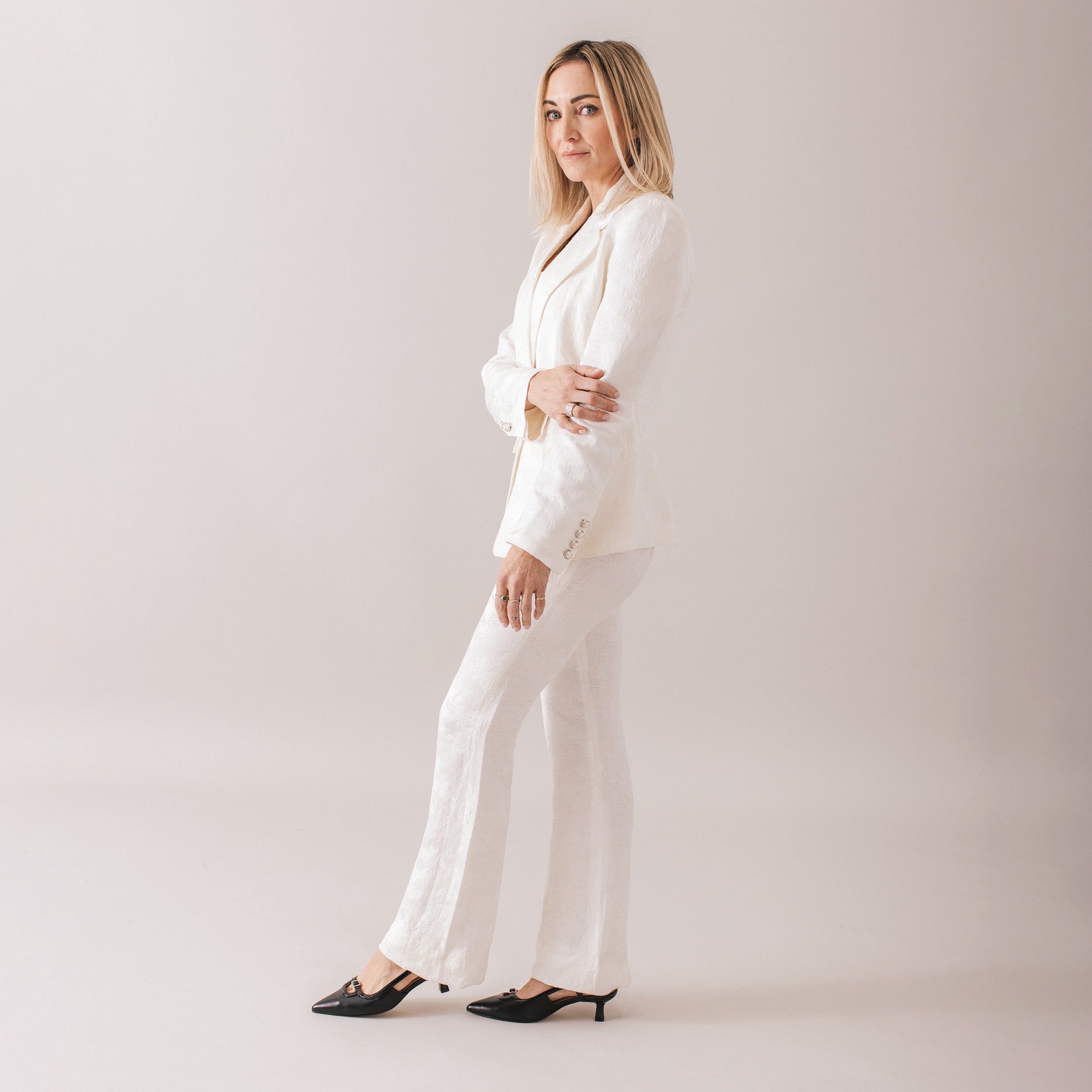 PADMA SLING BACK PUMPS IN MESH - Black Mesh