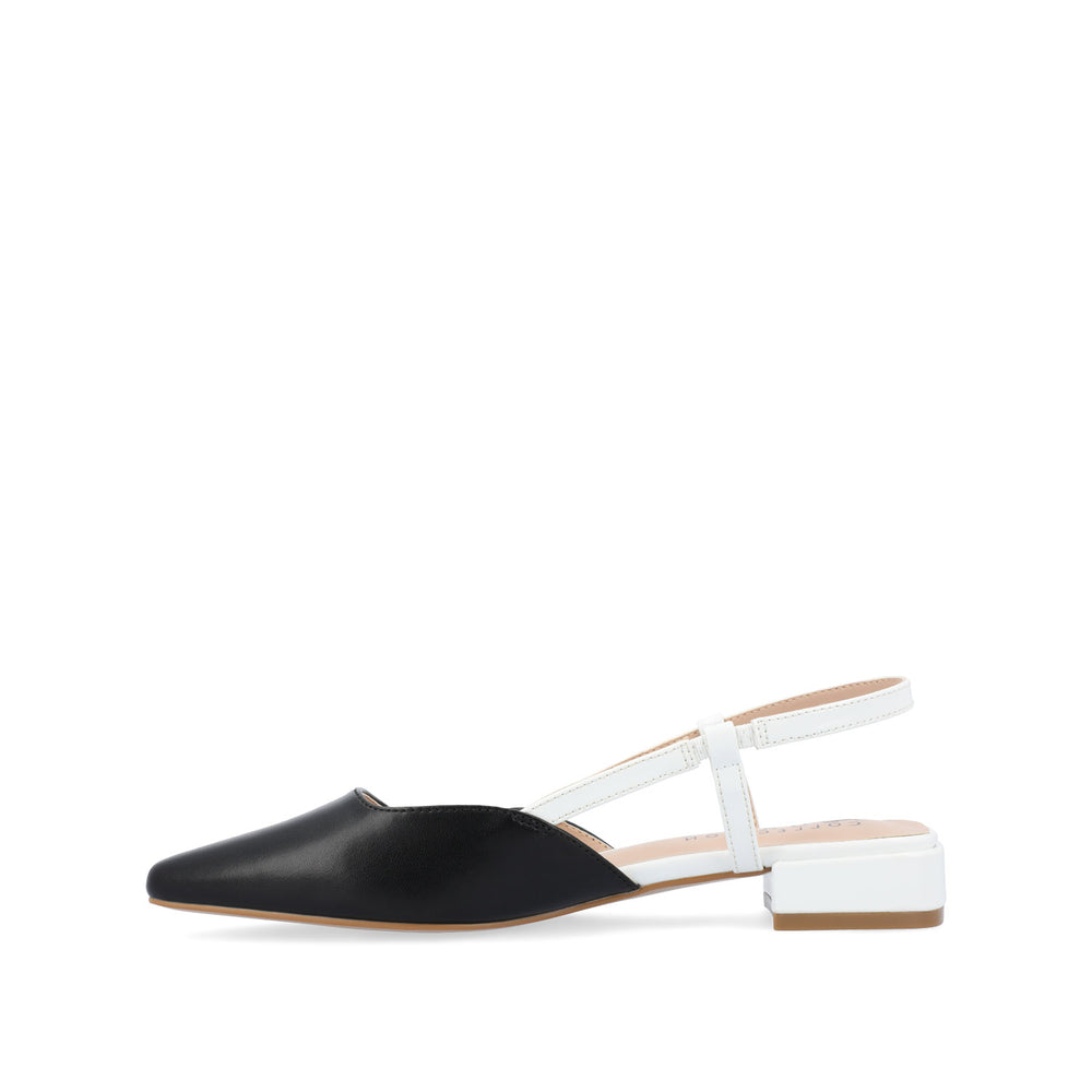 PAISLEE SLINGBACK FLATS IN LEATHER