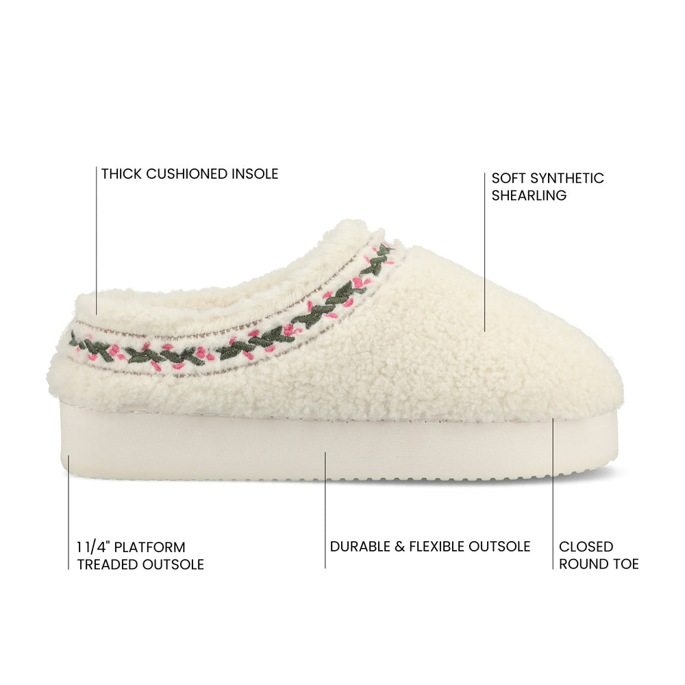 PALLMER SLIPPERS IN FAUX SHEARLING