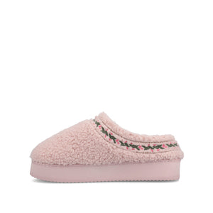 PALLMER SLIPPERS IN FAUX SHEARLING - Rose Fleece