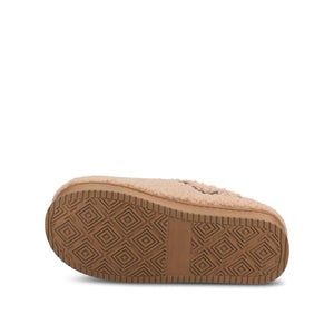 PALLMER SLIPPERS IN FAUX SHEARLING - Tan Fleece