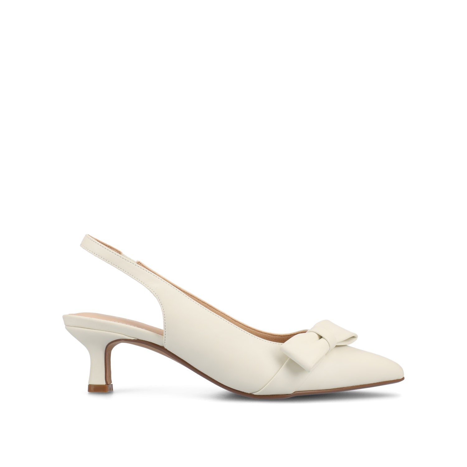 PALOMA SLINGBACK KITTEN HEELS - Bone