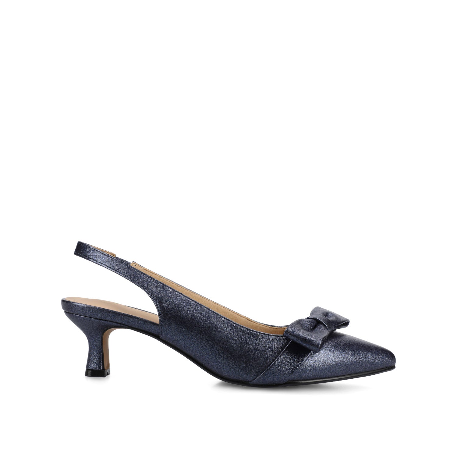 PALOMA SLINGBACK KITTEN HEELS - Blue Sparkle