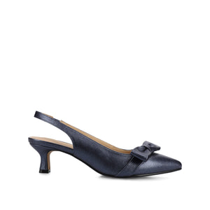 PALOMA SLINGBACK KITTEN HEELS - Blue Sparkle