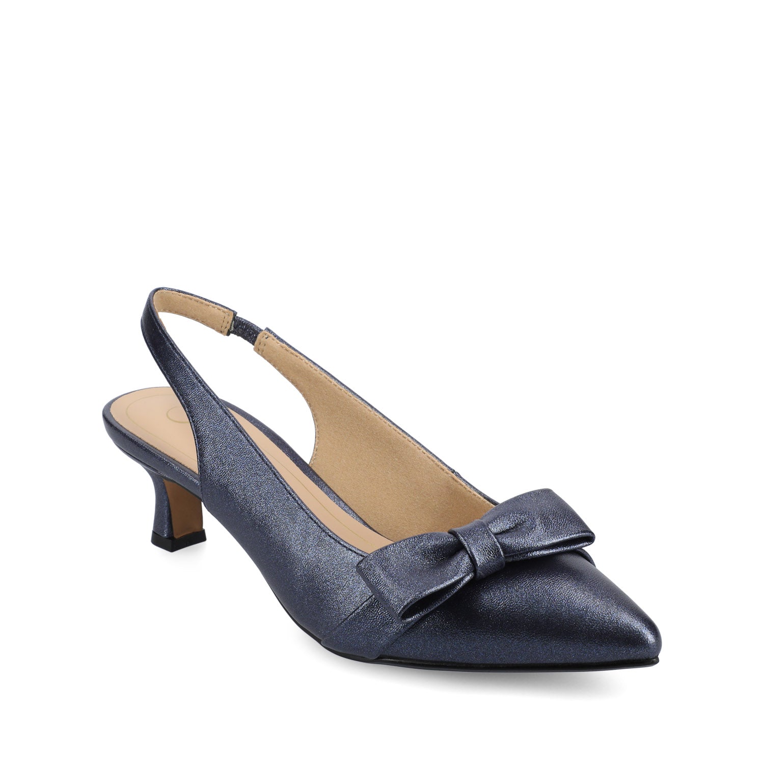 PALOMA SLINGBACK KITTEN HEELS - Blue Sparkle