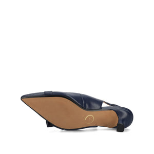 PALOMA SLINGBACK KITTEN HEELS - Navy Nubuck