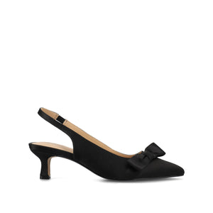 PALOMA SLINGBACK KITTEN HEELS - Black