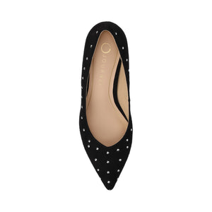 PAMMIE STATEMENT KITTEN HEELS - Black Stud
