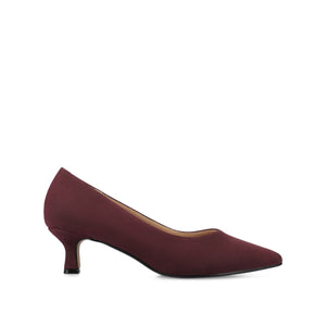 PAMMIE STATEMENT KITTEN HEELS - Oxblood