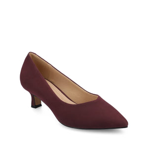 PAMMIE STATEMENT KITTEN HEELS - Oxblood