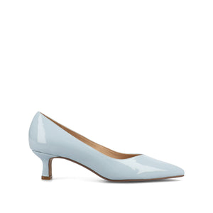 PAMMIE KITTEN HEELS IN PATENT - Blue Patent