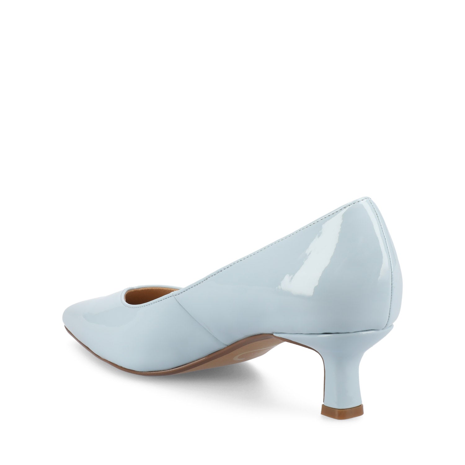 PAMMIE KITTEN HEELS IN PATENT - Blue Patent