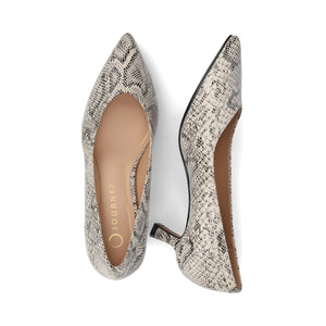PAMMIE KITTEN HEELS IN VEGAN LEATHER - Snake