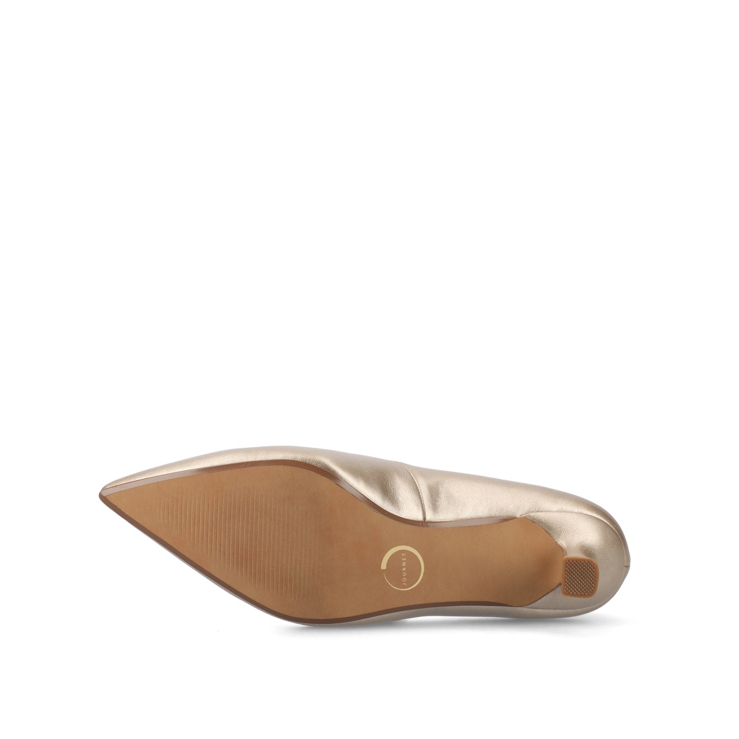 PAMMIE VEGAN LEATHER KITTEN HEELS IN WIDE - Champagne PU