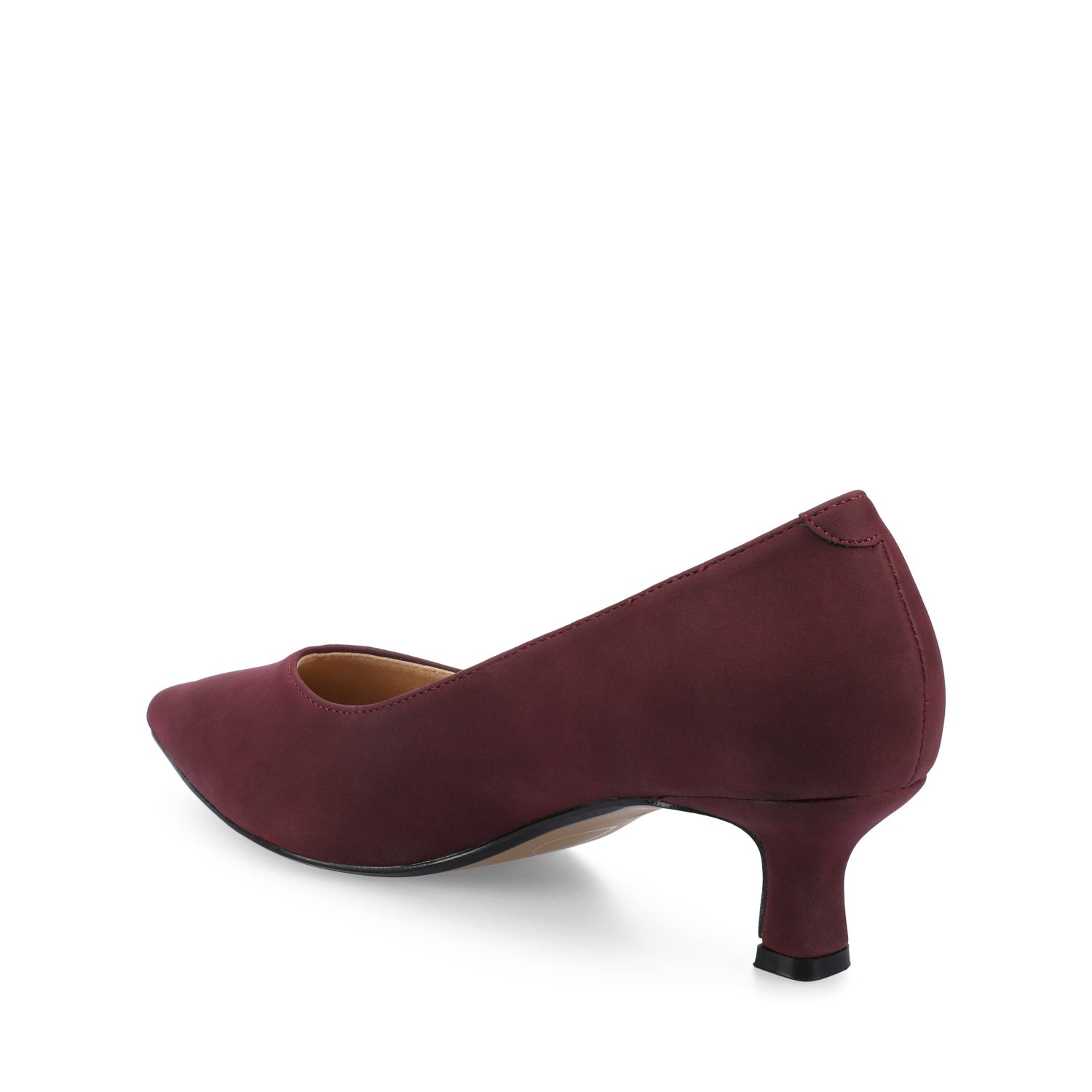 PAMMIE STATEMENT KITTEN HEELS IN WIDE - Oxblood