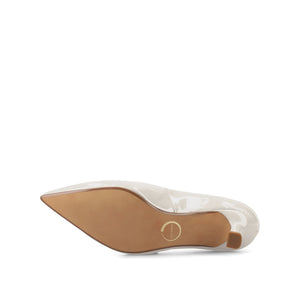 PAMMIE PATENT KITTEN HEELS IN WIDE - Bone Patent