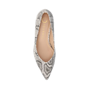 PAMMIE FAUX LEATHER KITTEN HEELS IN WIDE
