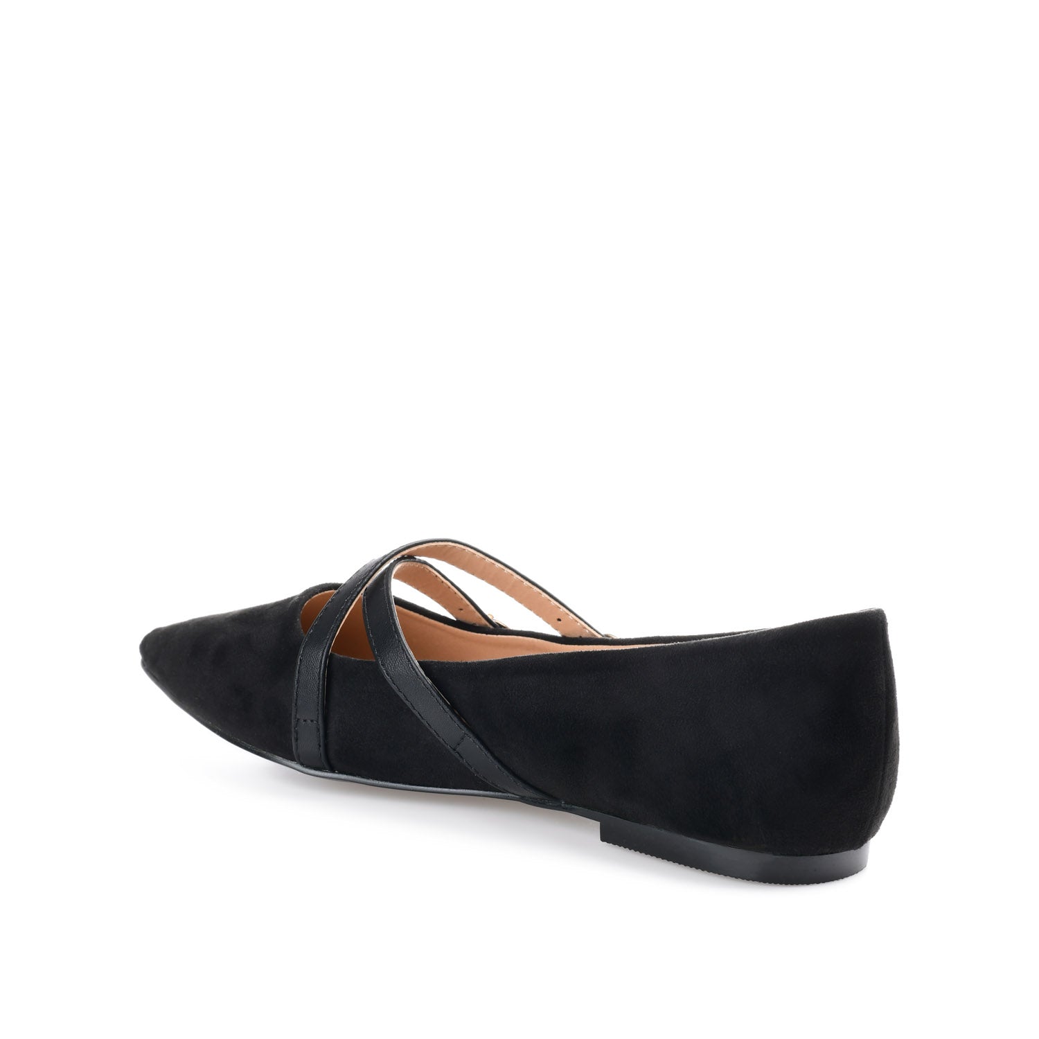 PATRICIA BALLET FLATS IN FAUX SUEDE - Black