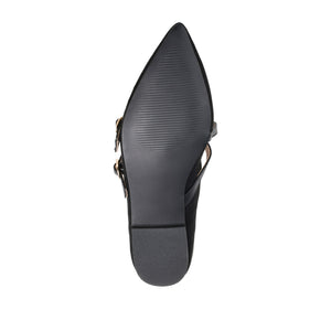 PATRICIA BALLET FLATS IN FAUX SUEDE - Black