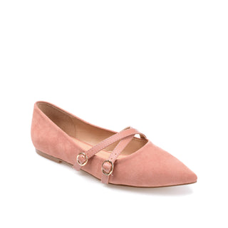 PATRICIA BALLET FLATS IN FAUX SUEDE