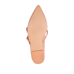 PATRICIA BALLET FLATS IN FAUX SUEDE - Blush