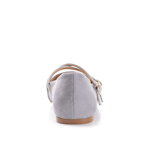 PATRICIA BALLET FLATS IN WIDE - Grey