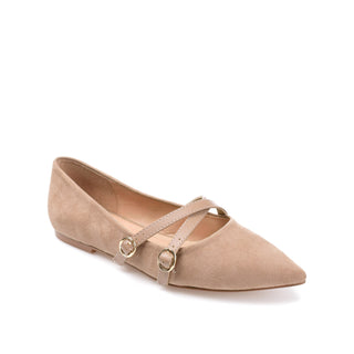 PATRICIA BALLET FLATS IN FAUX SUEDE