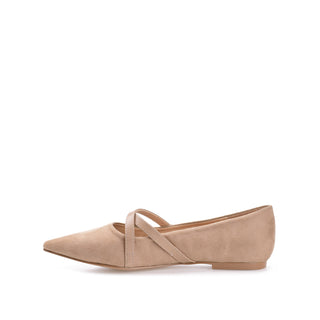 PATRICIA BALLET FLATS IN FAUX SUEDE