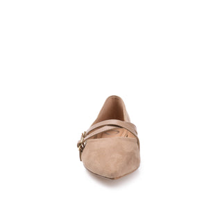 PATRICIA BALLET FLATS IN FAUX SUEDE