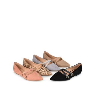 PATRICIA BALLET FLATS IN FAUX SUEDE