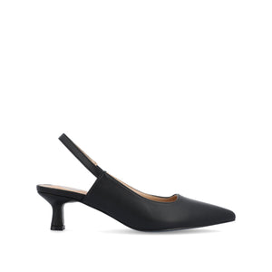PAULINA SLINGBACK KITTEN HEELS IN PATENT - Black