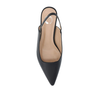 PAULINA SLINGBACK KITTEN PUMP HEELS IN PATENT