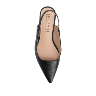 PAULINA SLINGBACK KITTEN PUMP HEELS IN PATENT