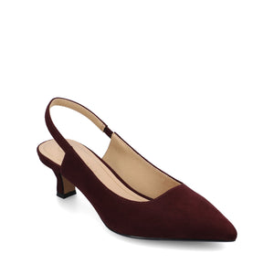 PAULINA SLING BACK PUMPS IN WIDE - Oxblood