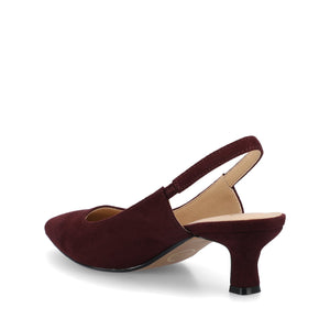 PAULINA SLING BACK PUMPS - Oxblood