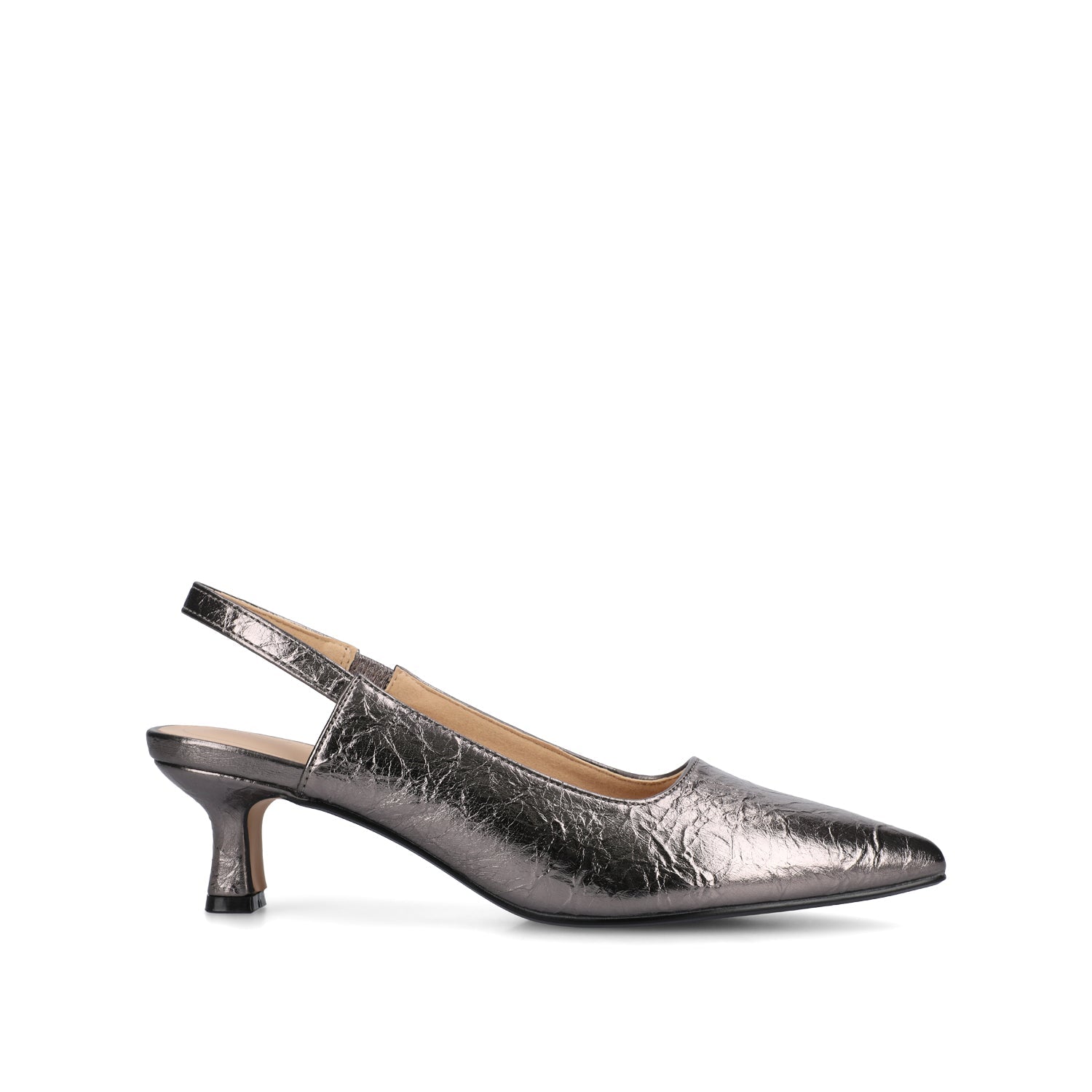 PAULINA SLING BACK PUMPS - Pewter