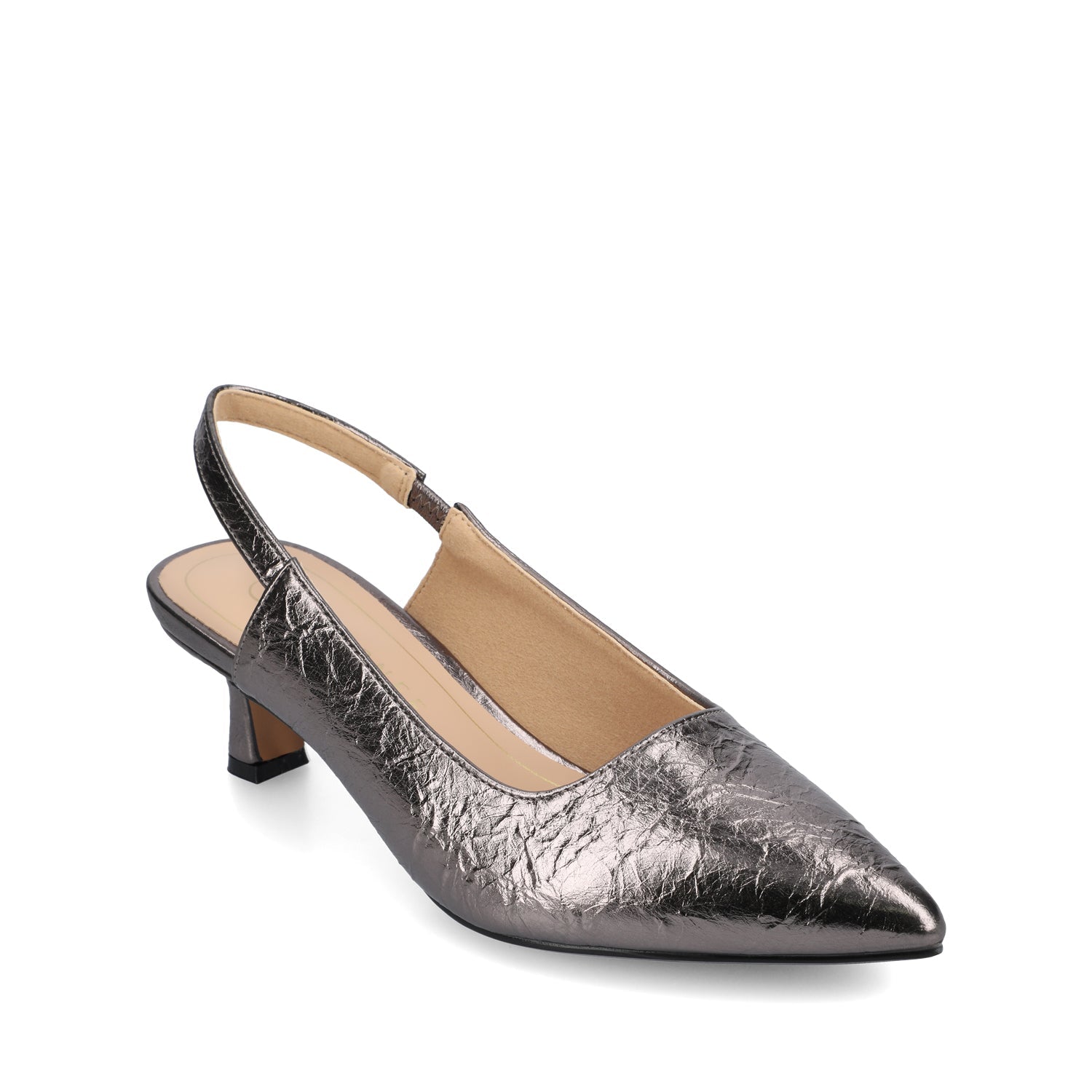 PAULINA SLING BACK PUMPS - Pewter