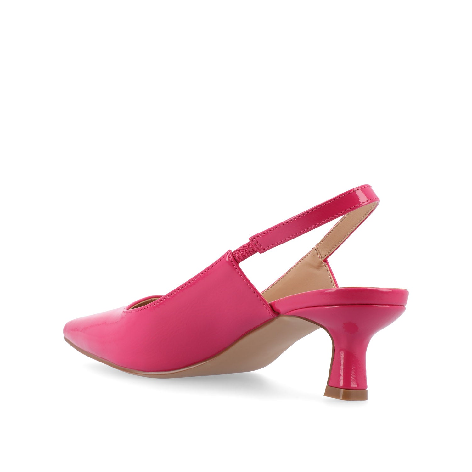 PAULINA STATEMENT KITTEN HEELS IN WIDE - Patent Pink