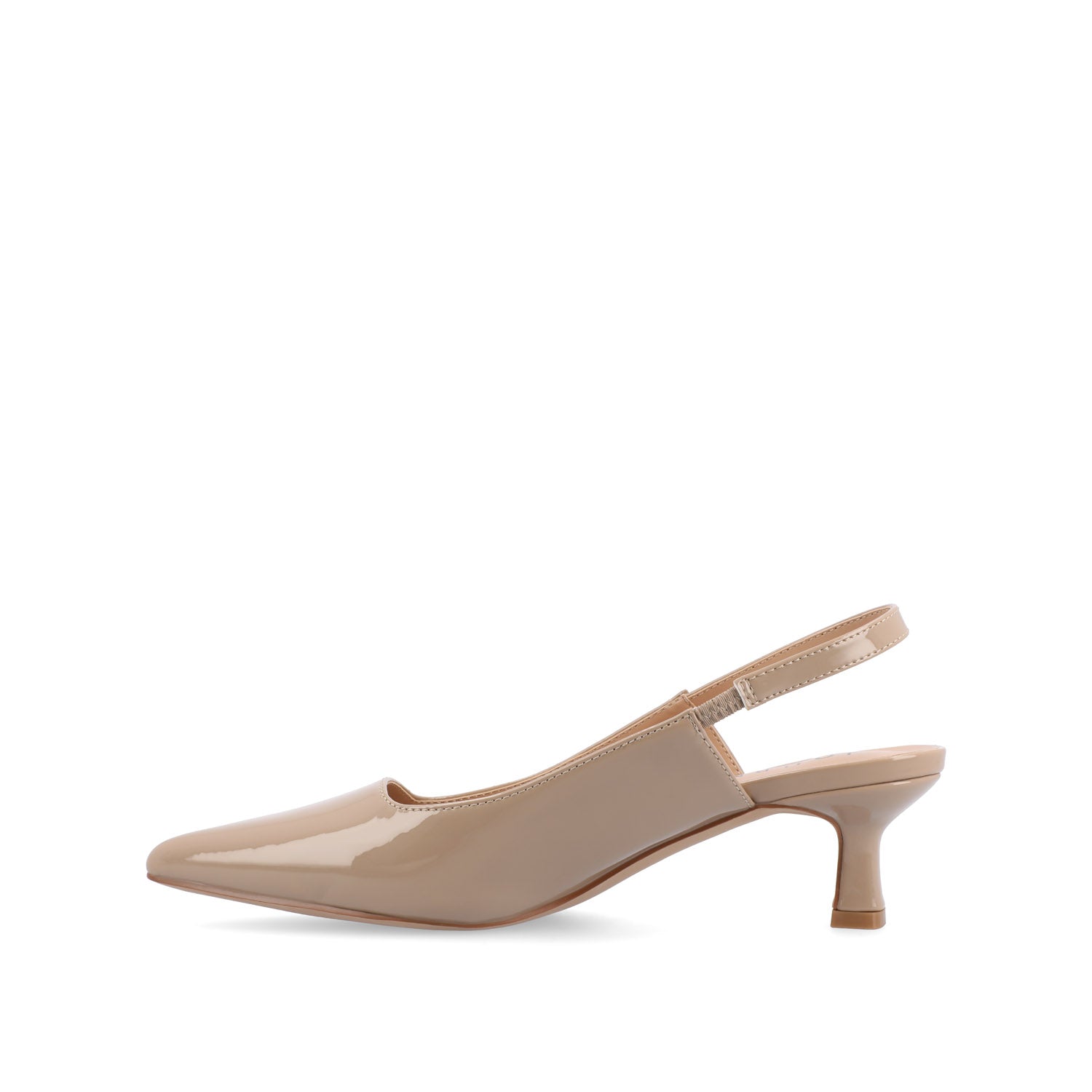 PAULINA KITTEN HEELS IN STATEMENT PATENT - Patent Taupe