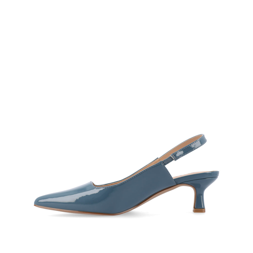 PAULINA SLINGBACK KITTEN HEELS IN PATENT