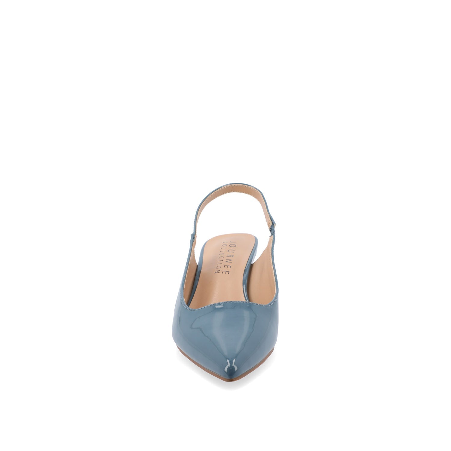 PAULINA PATENT KITTEN HEELS IN WIDE - Patent Blue