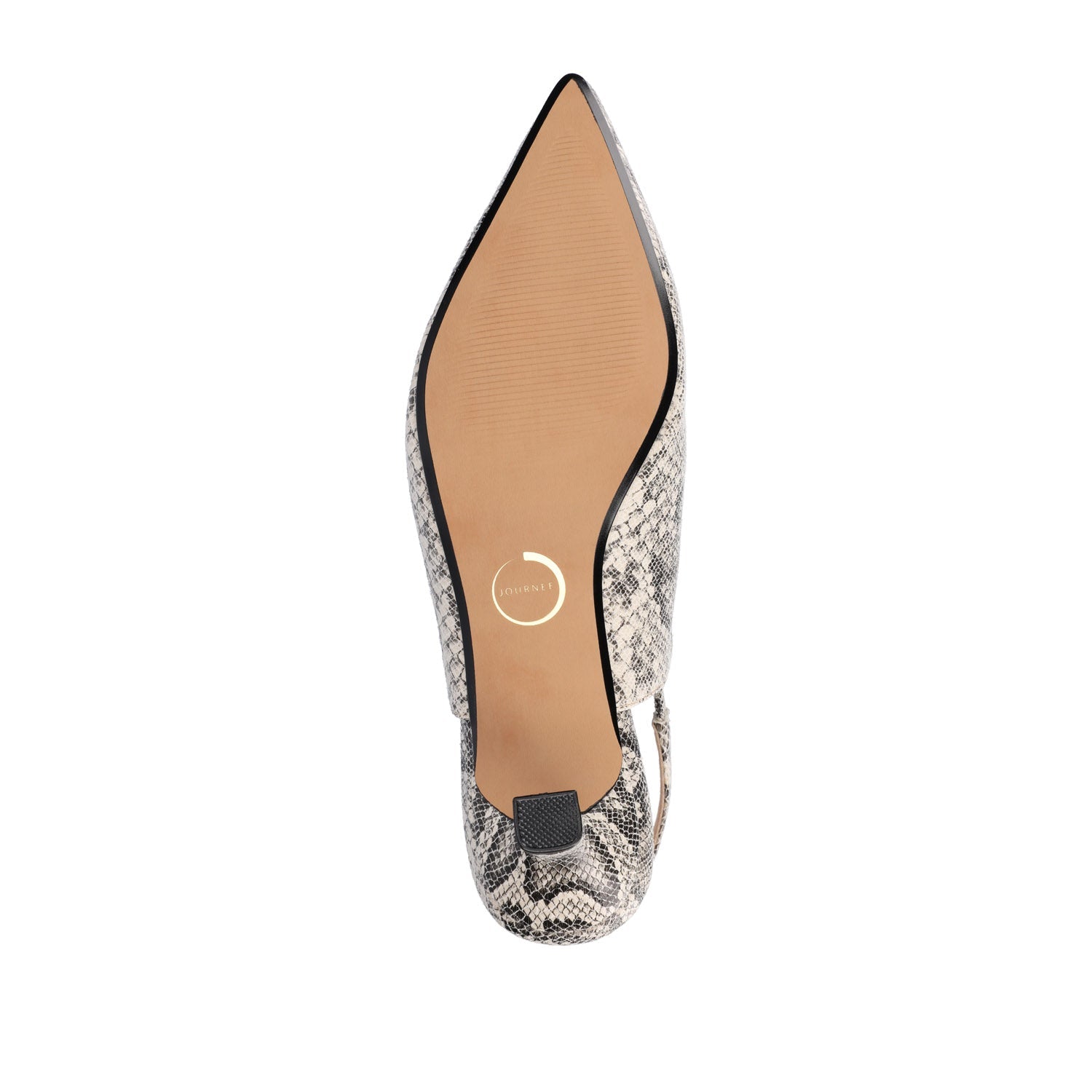 PAULINA SLINGBACK KITTEN HEELS IN PATENT - Snake