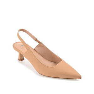PAULINA STATEMENT KITTEN HEELS IN WIDE - Tan